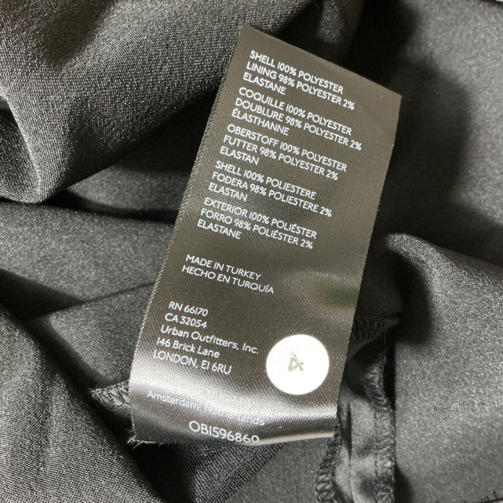 Anthropologie Black Sheer Organza A-Line Flounce Hem Skirt NWT 2 - Picture 7 of 7